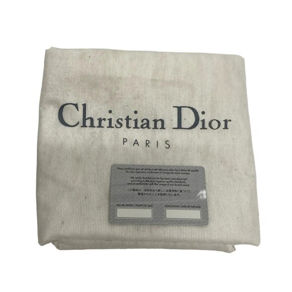 Auth DIOR/ChristianDior Trotteur Cream Dark Brown Beige Jacquard Leather - Picture 11 of 16
